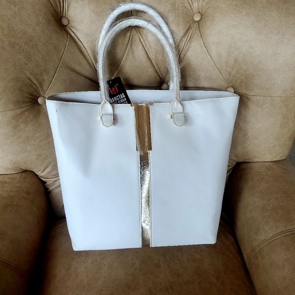 JustFab Leather Tote Bags - Picture 1 of 6